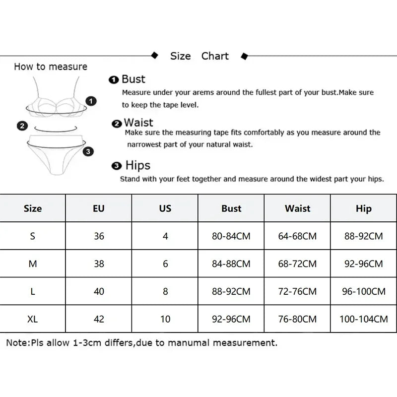 LuckeLadybug Lace Lingerie Babydoll Size Chart for Accurate Fitting in Small to XL