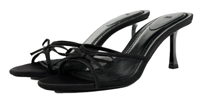 LuckeLadybug LLC lace mesh heel sandals for women with a stylish open toe design