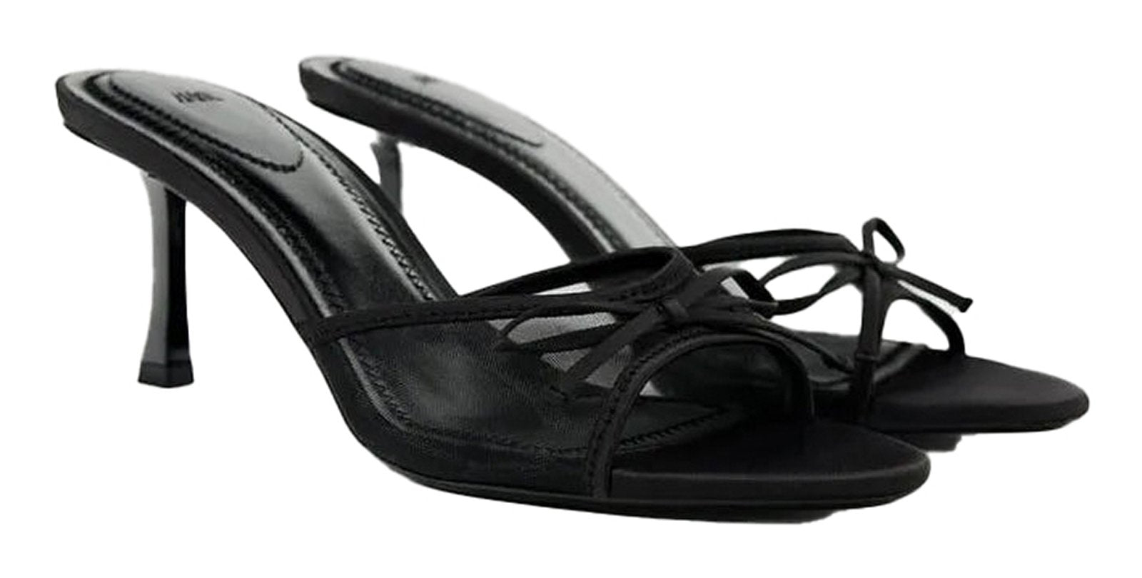 LuckeLadybug LLC lace mesh heel sandals for women with stylish straps and sleek design