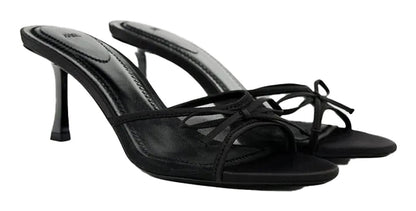 LuckeLadybug LLC lace mesh heel sandals for women with stylish straps and sleek design