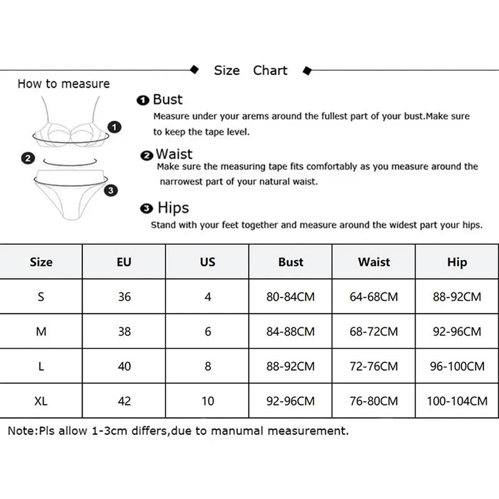 LuckeLadybug LLC Lace Satin Pajama Set for Women with Size Chart for Perfect Fit