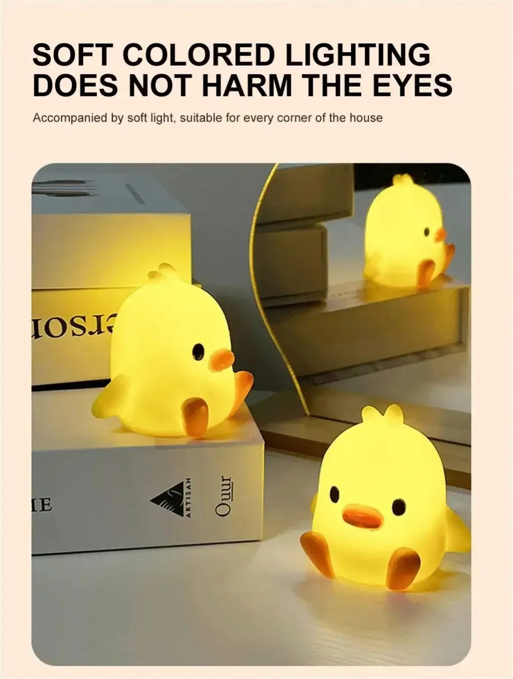 Cute Duck Lamp Bedside Night Light