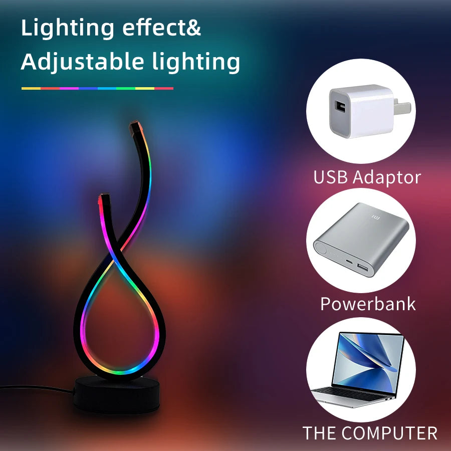 LED Desk Lamp with Colorful Design