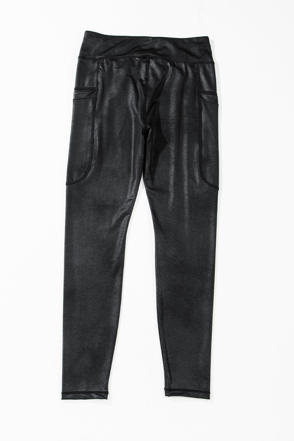 LuckeLAdybug LLC leggings high waist in black with two side pockets for comfort and style