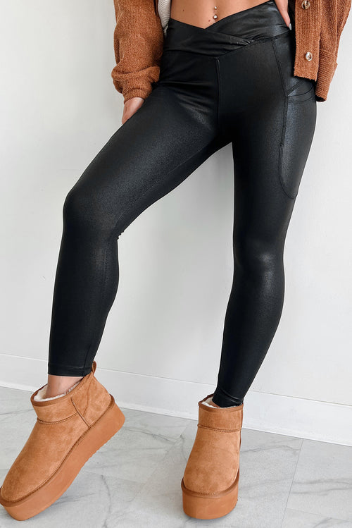LuckeLAdybug LLC Black Leggings High Waist with Stretch Fabric for Comfort and Style