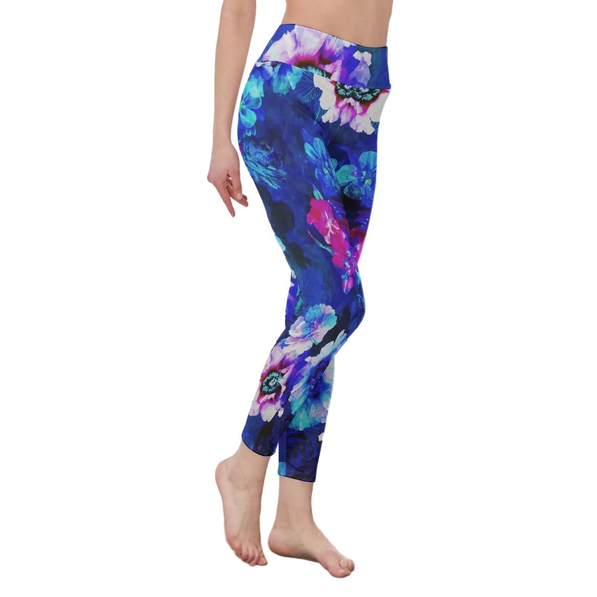 LuckeLadybug Floral Pattern Leggings High Waist for Comfort and Style during Workouts