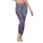 LuckeLadybug colorful women's leggings with optical illusion design for stylish workout and everyday wear