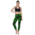 Green Cyber Rave Leggings for Women