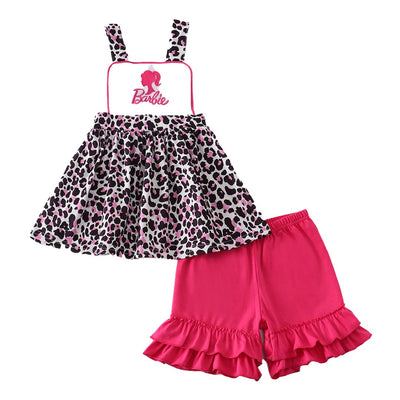 Adorable Leopard Glamour Applique Ruffle Set For Trendy Tots | Baby & Toddler Fashion - LuckeLadybug LLC