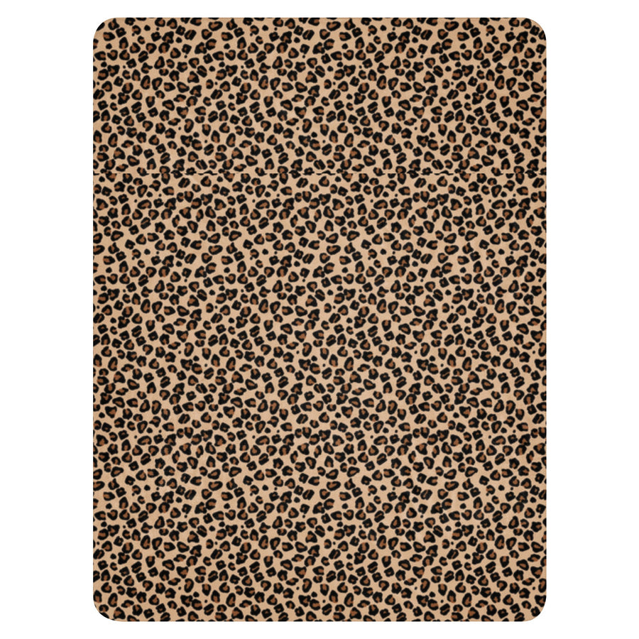 Manta Sherpa acogedora con estampado de leopardo | Ropa de cama suave y elegante con estampado animal