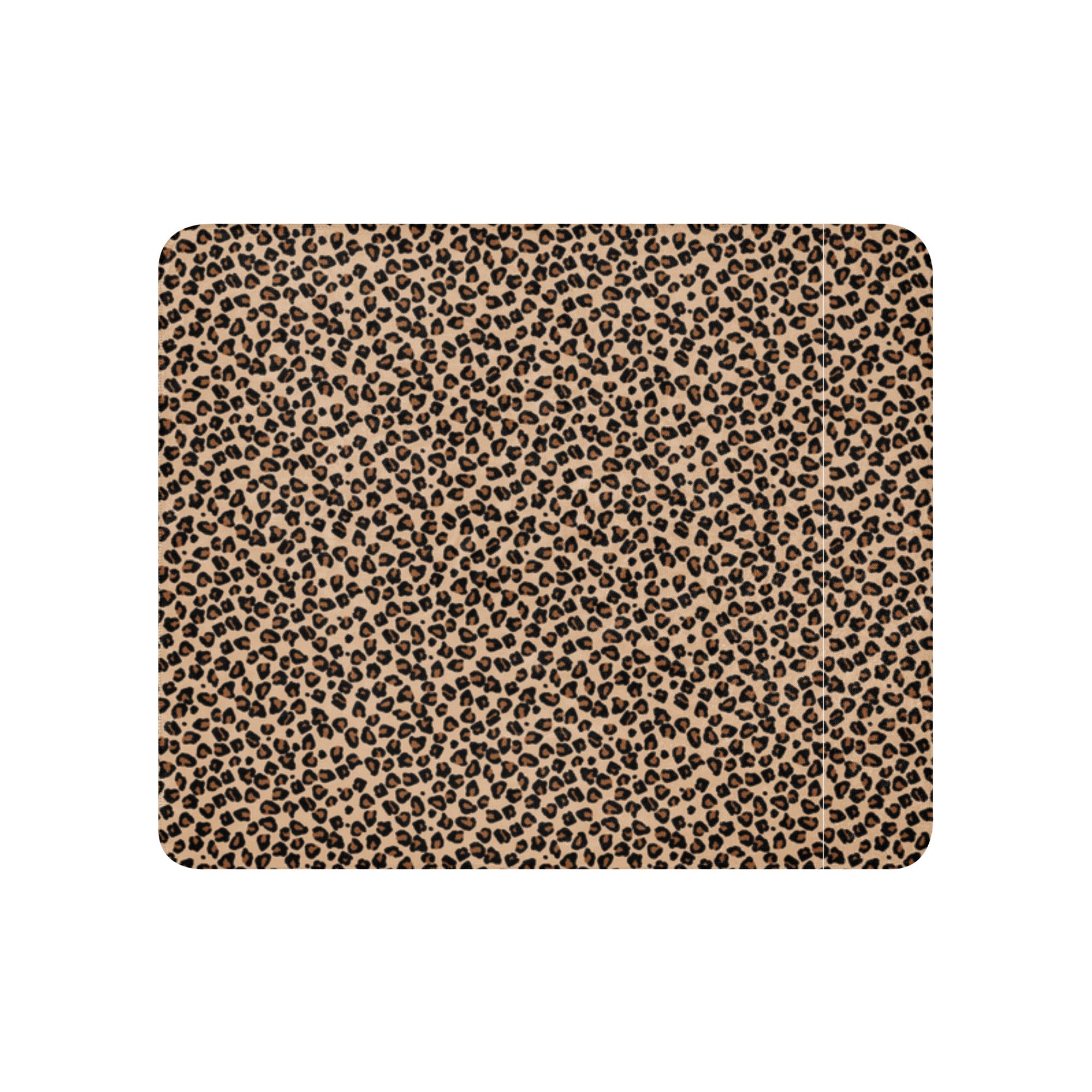 LuckeLadybug leopard print sherpa blanket with soft plush texture and warm cozy design