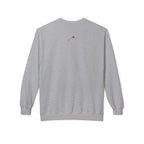 LuckeLadybug gray sweatshirt with small ladybug graphic on back let them butterfly sweater