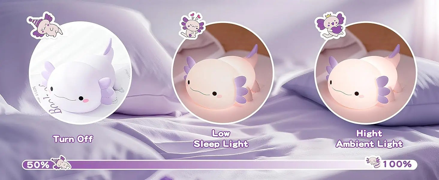 LLC Cute Axolotl Light for Friday Night