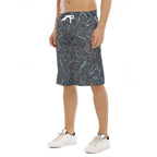 LuckeLadybug Men's Shorts with Loggerhead Marine Life Center Inspired Swirling Pattern