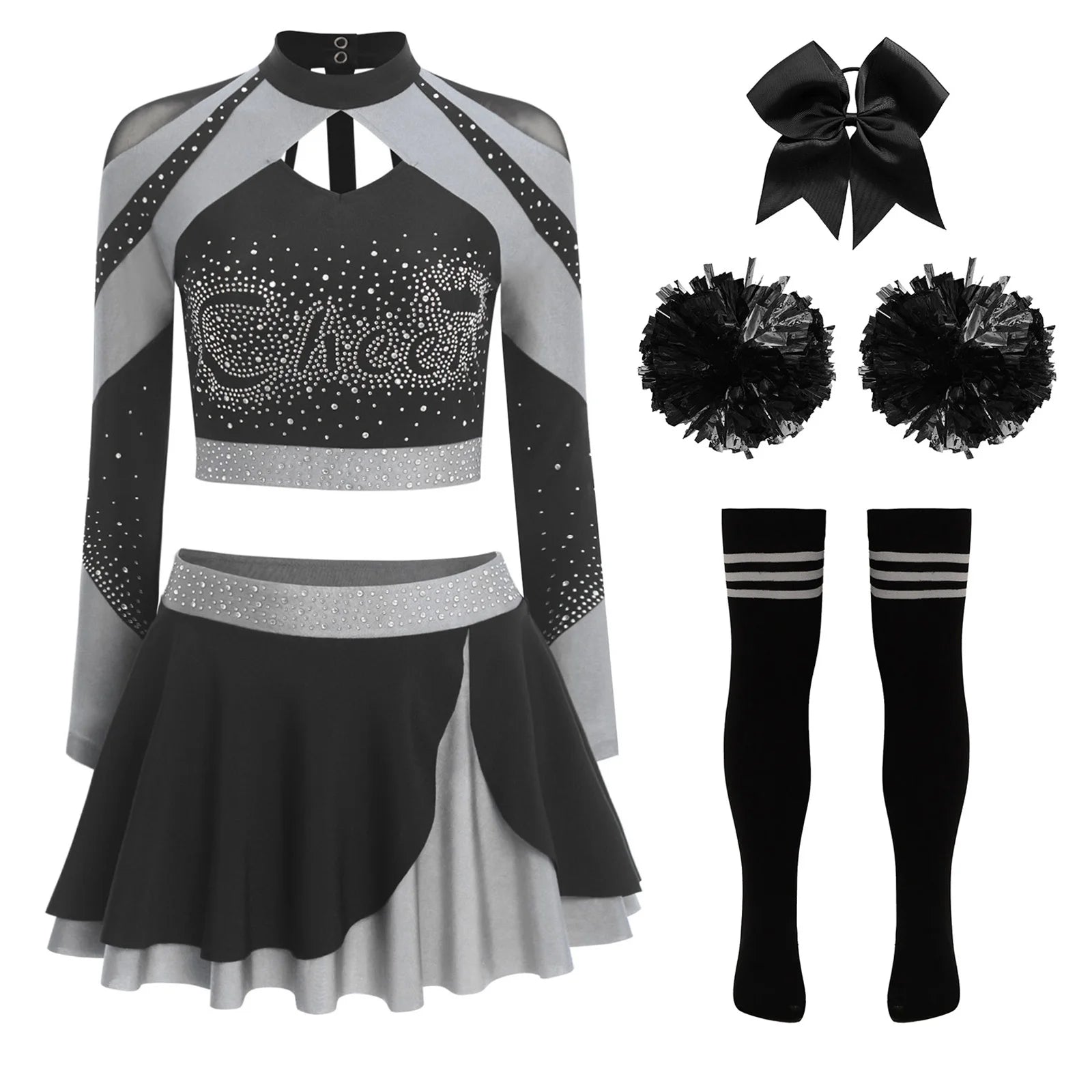 Cheerleader Cosplay Costume Play Set