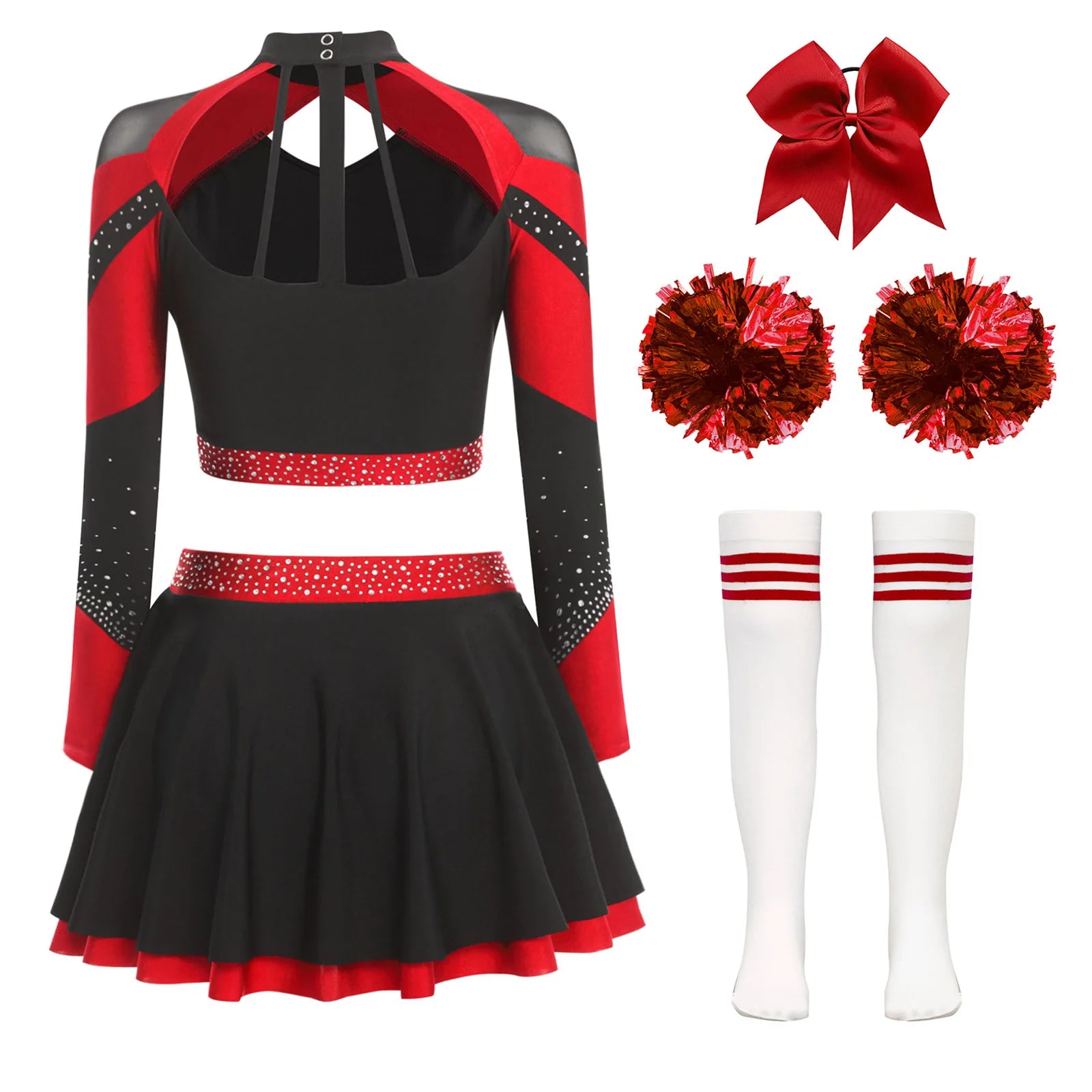 Cheerleader Cosplay Costume Play Set
