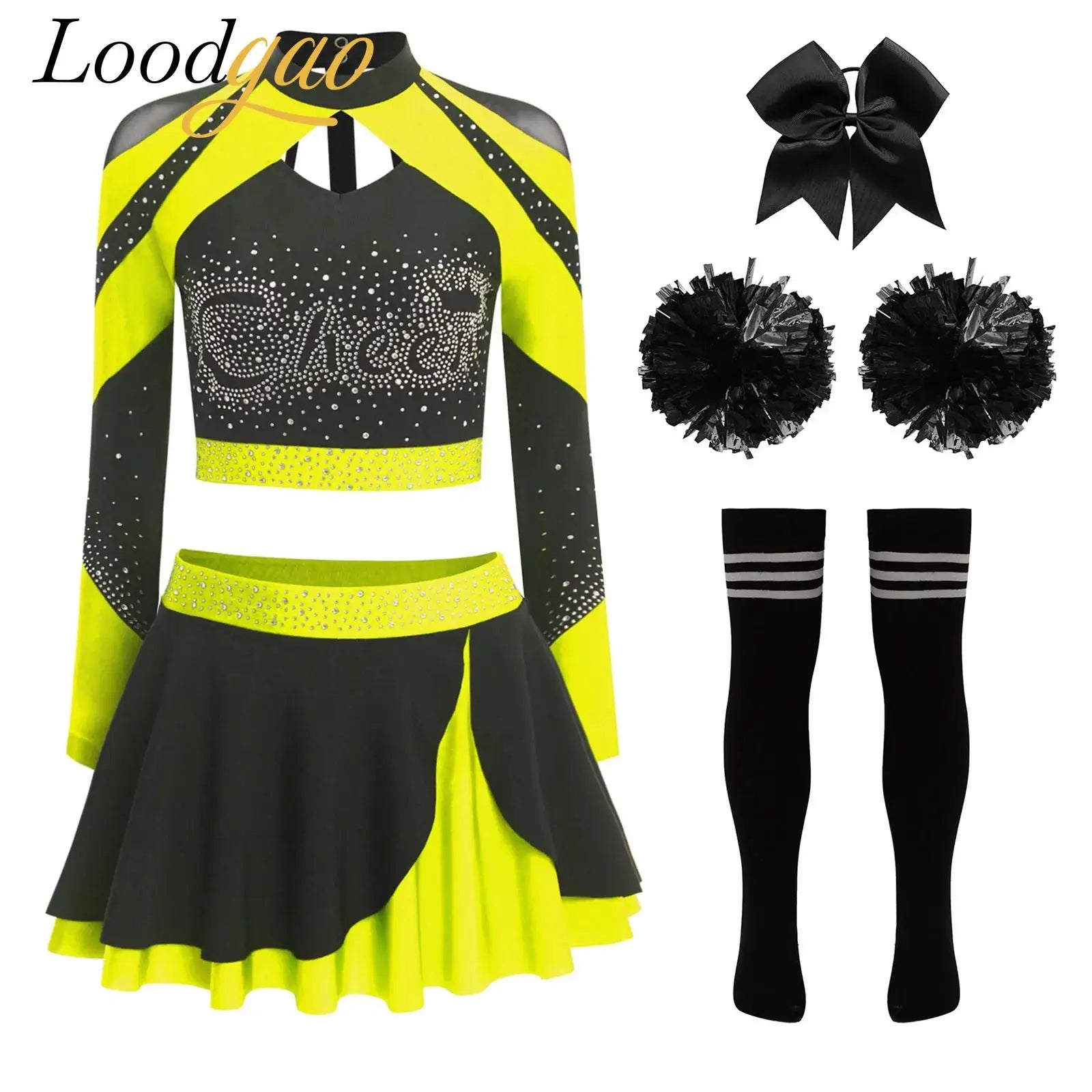 Cheerleader Cosplay Costume Play Set