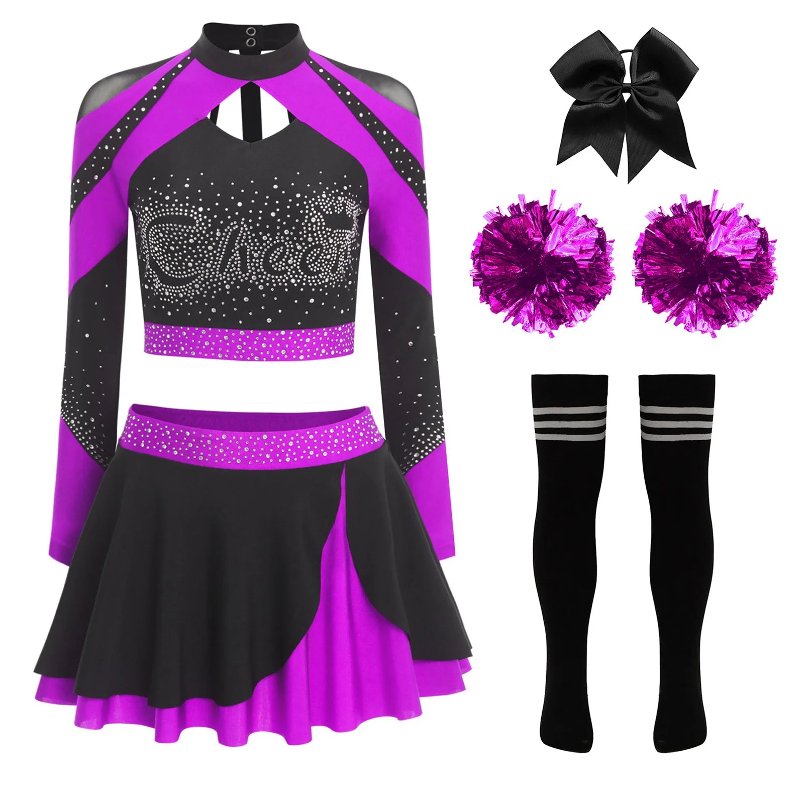 Cheerleader Cosplay Costume Play Set
