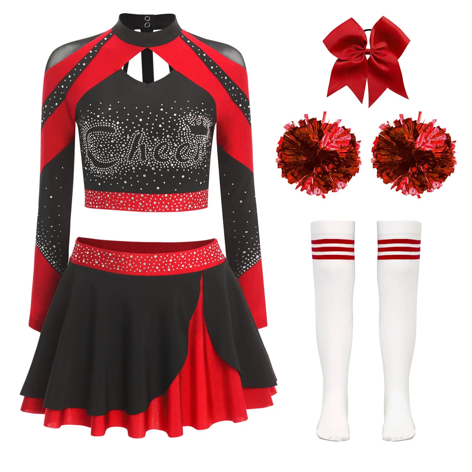 Cheerleader Cosplay Costume Play Set