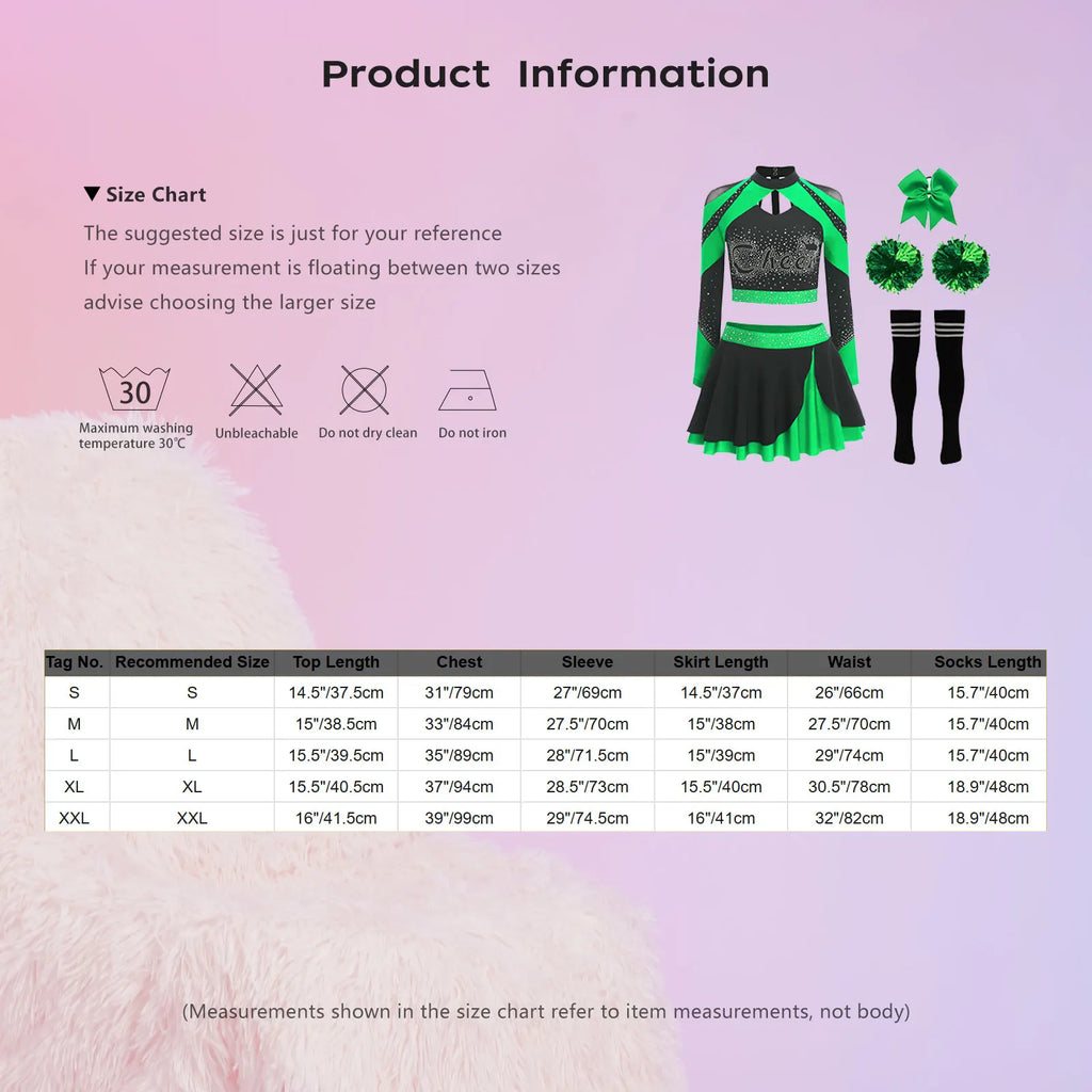 Cheerleader Cosplay Costume Play Set