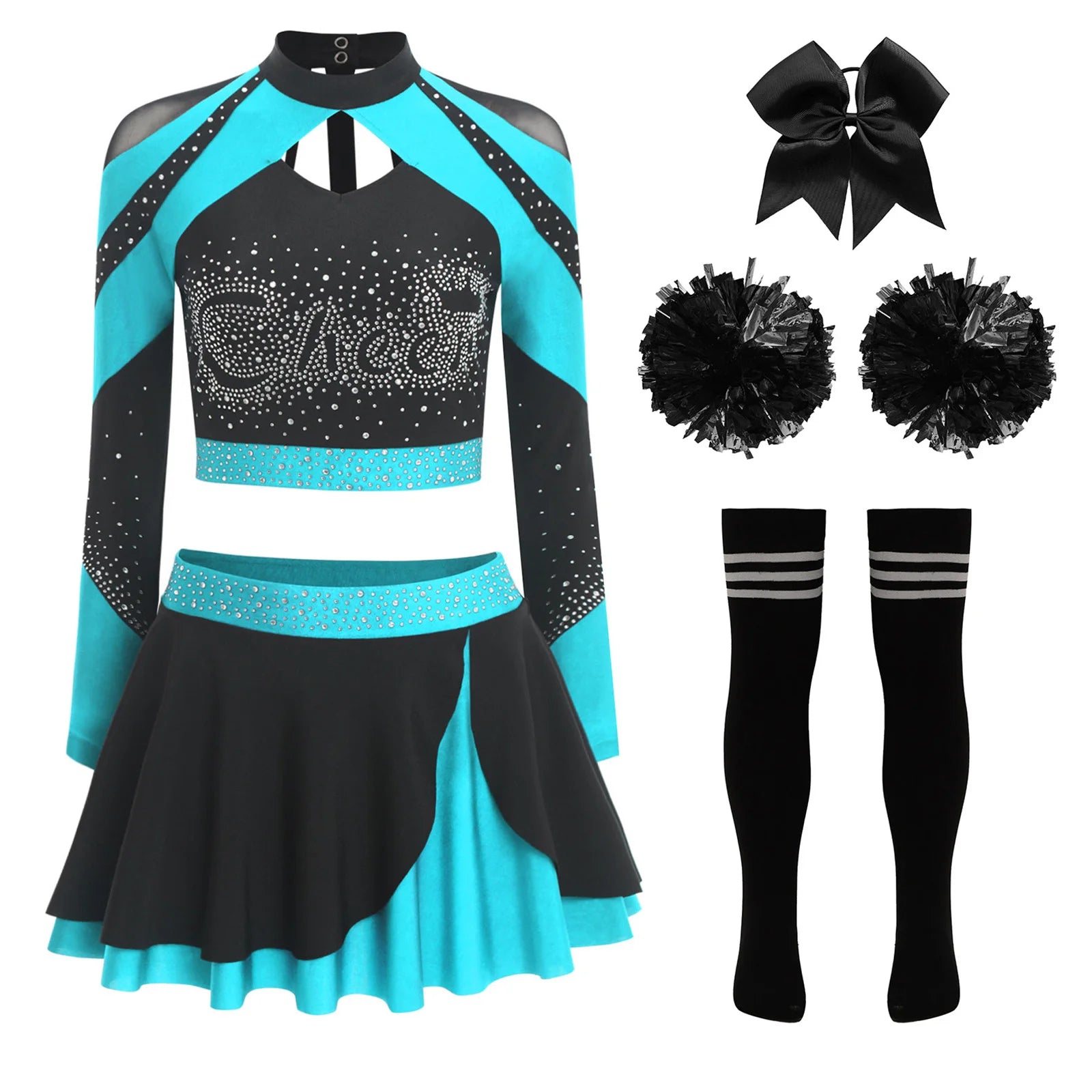 Cheerleader Cosplay Costume Play Set