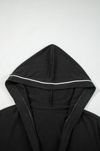 Black hooded top from LuckeLadybug LLC, perfect for a loungewear set