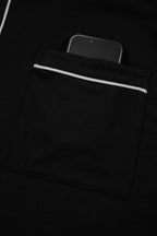 LuckeLadybug LLC Black Shorts with Pocket Designed for Comfortable Loungewear Set