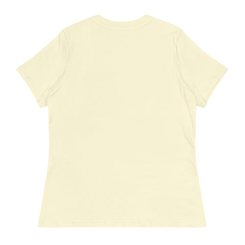 Back view of cream-colored Printful t-shirt with adorable axolotl design shirt print