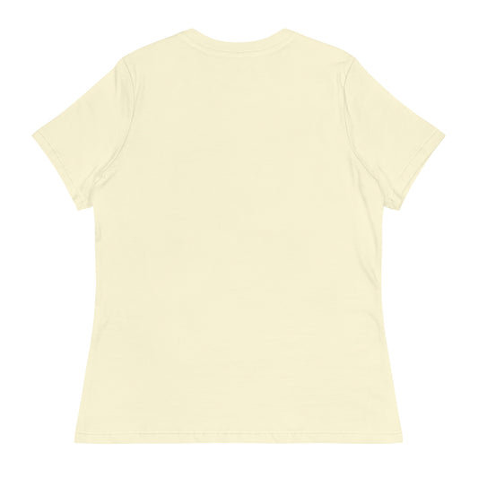 Back view of cream-colored Printful t-shirt with adorable axolotl design shirt print