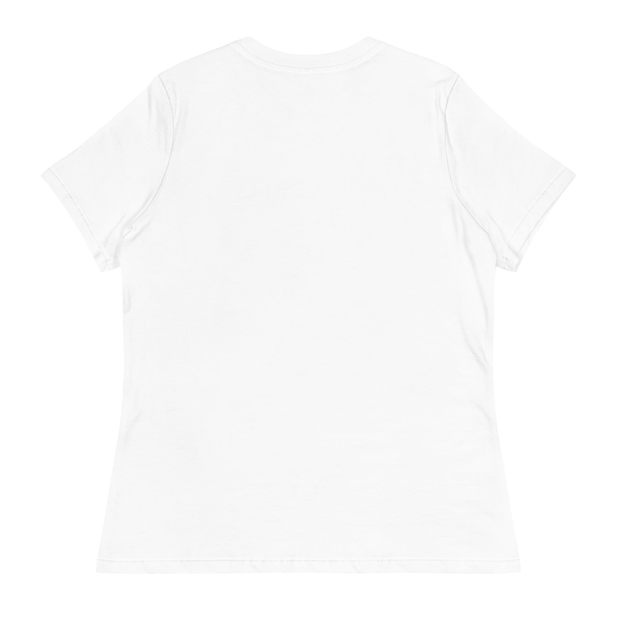 White plain t-shirt from Printful showing the back view for adorable axolotl design shirt