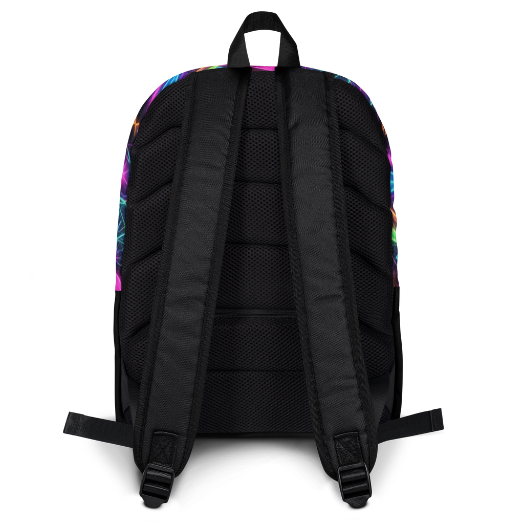 LuckeLadybug LLC Backpack Graphic with vibrant floral design and padded straps for comfort