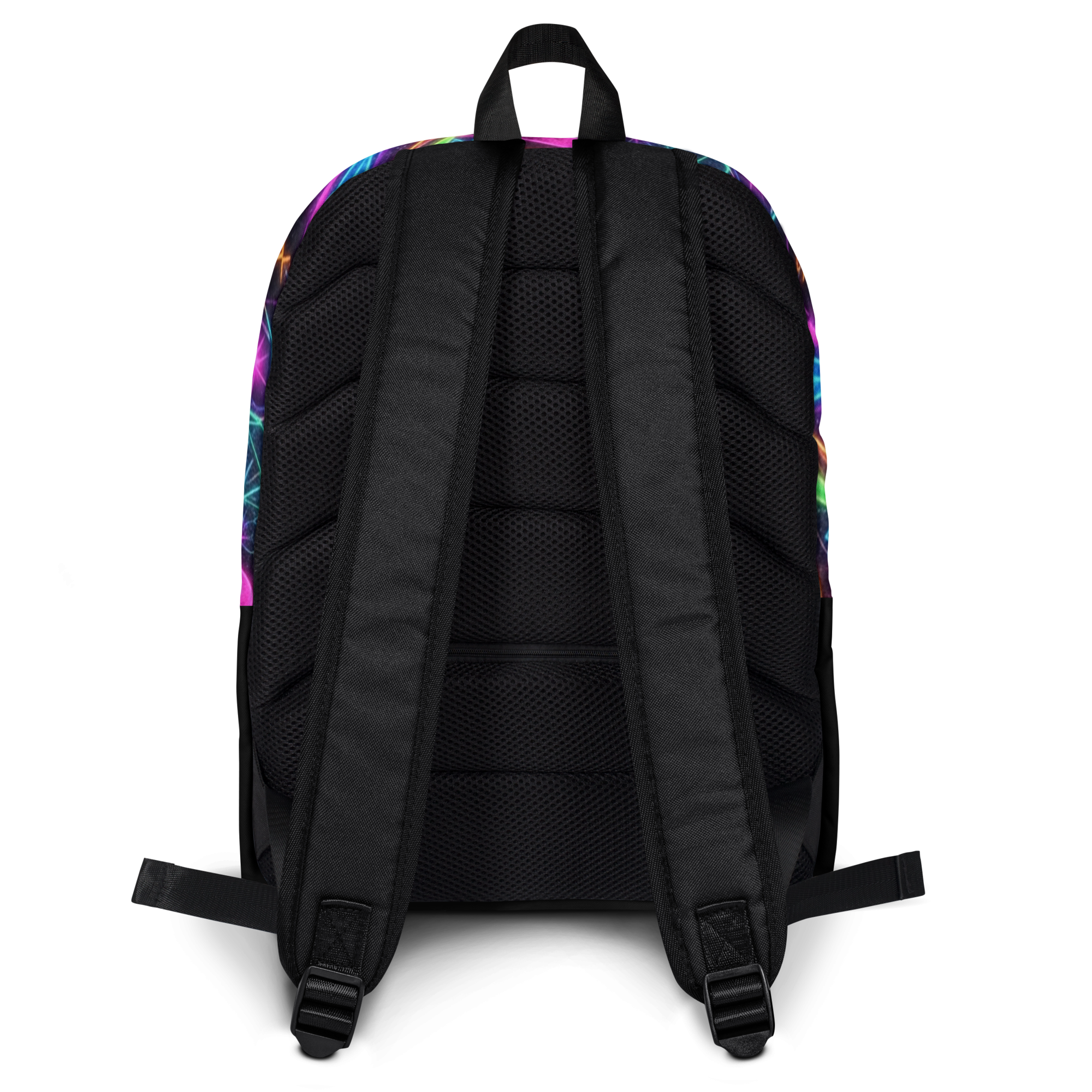LuckeLadybug LLC Backpack Graphic with vibrant floral design and padded straps for comfort