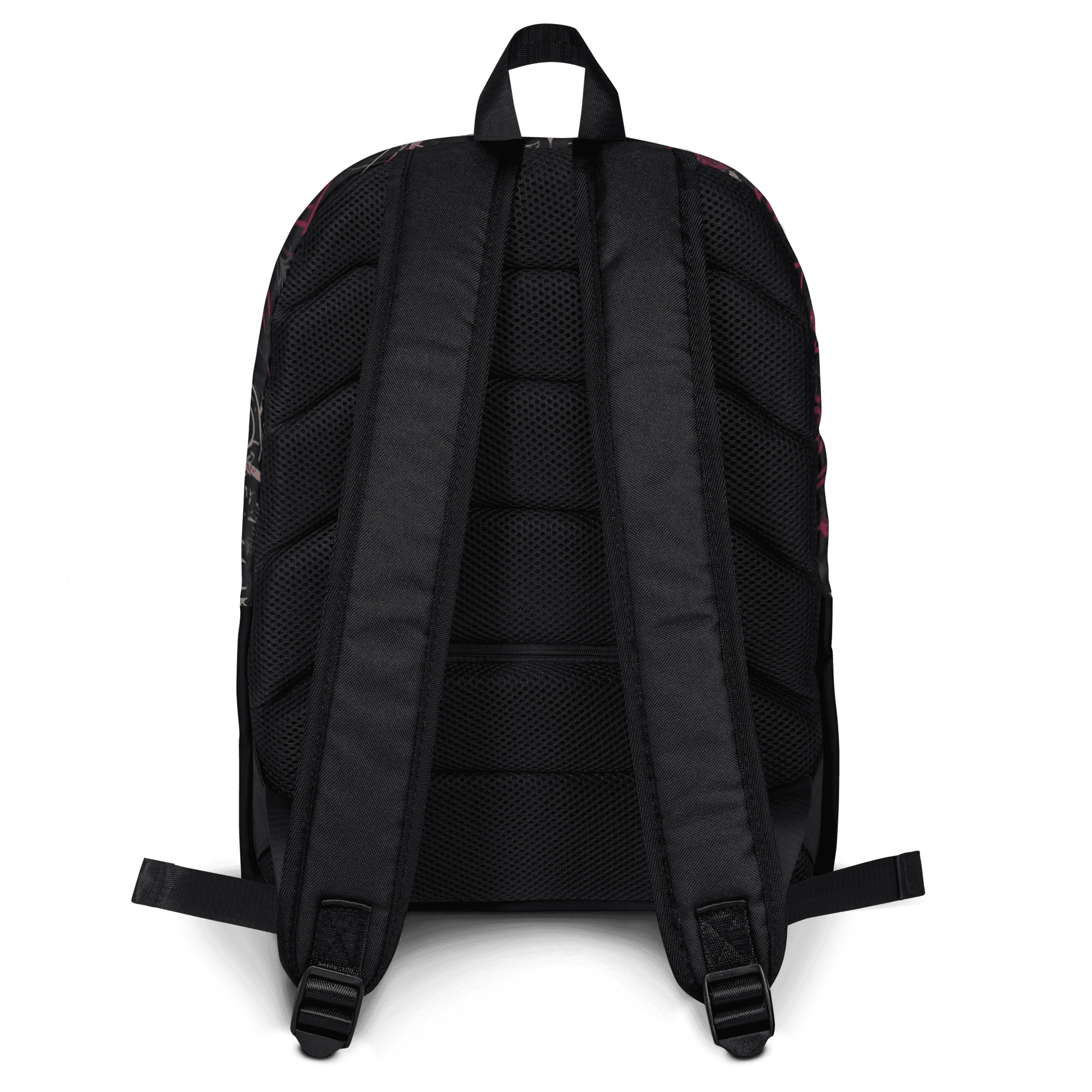LuckeLadybug LLC Black Backpack Streetwear with Comfortable Padded Straps for Daily Use