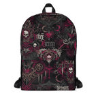 LuckeLadybug LLC Backpack Streetwear with Gothic Skull and Heart Designs, Stylish and Trendy