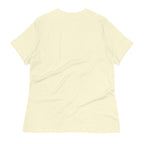 Back view of the be the sunshine t-shirt in soft yellow fabric for a casual look