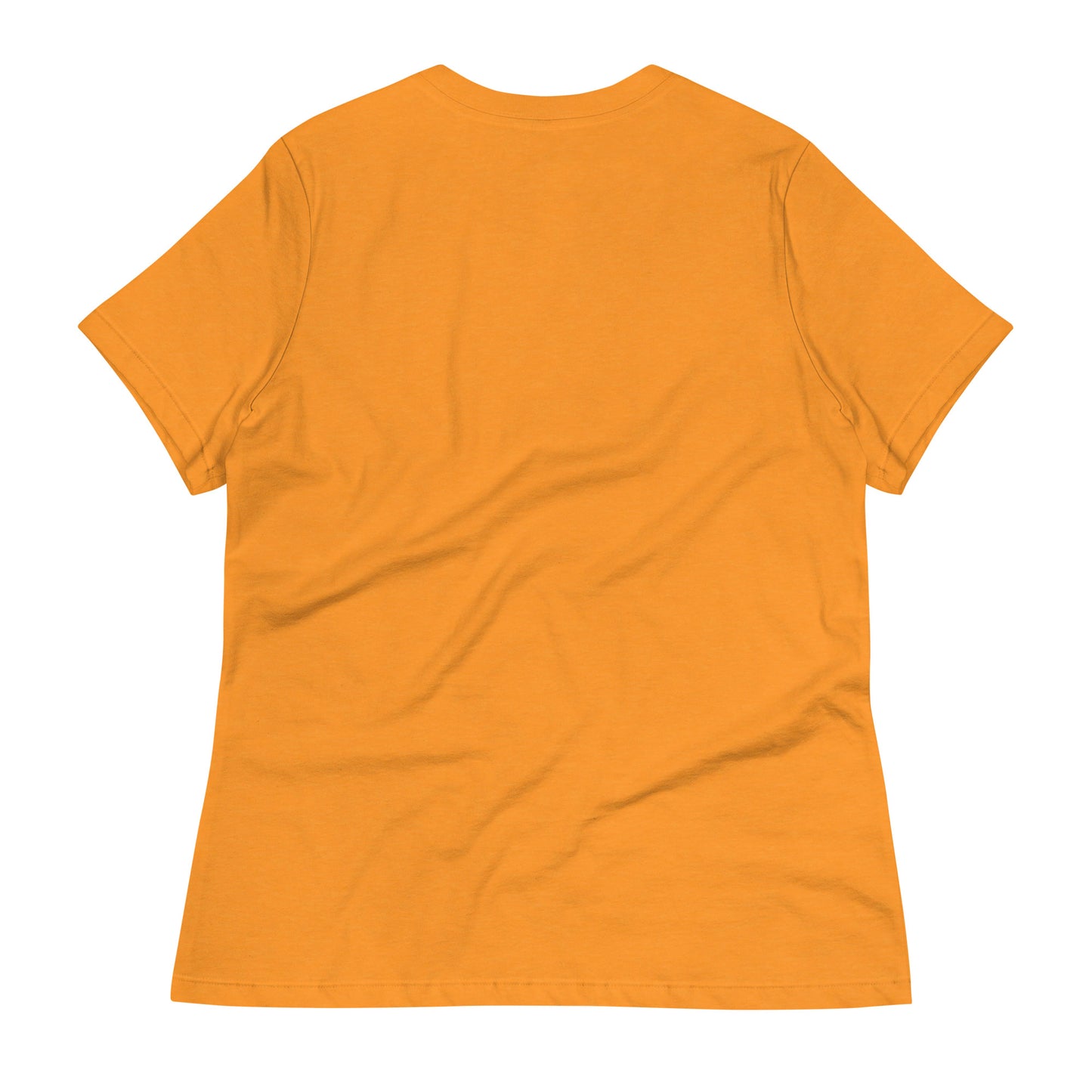Back view of the LuckeLadybug be the sunshine t-shirt in bright orange color
