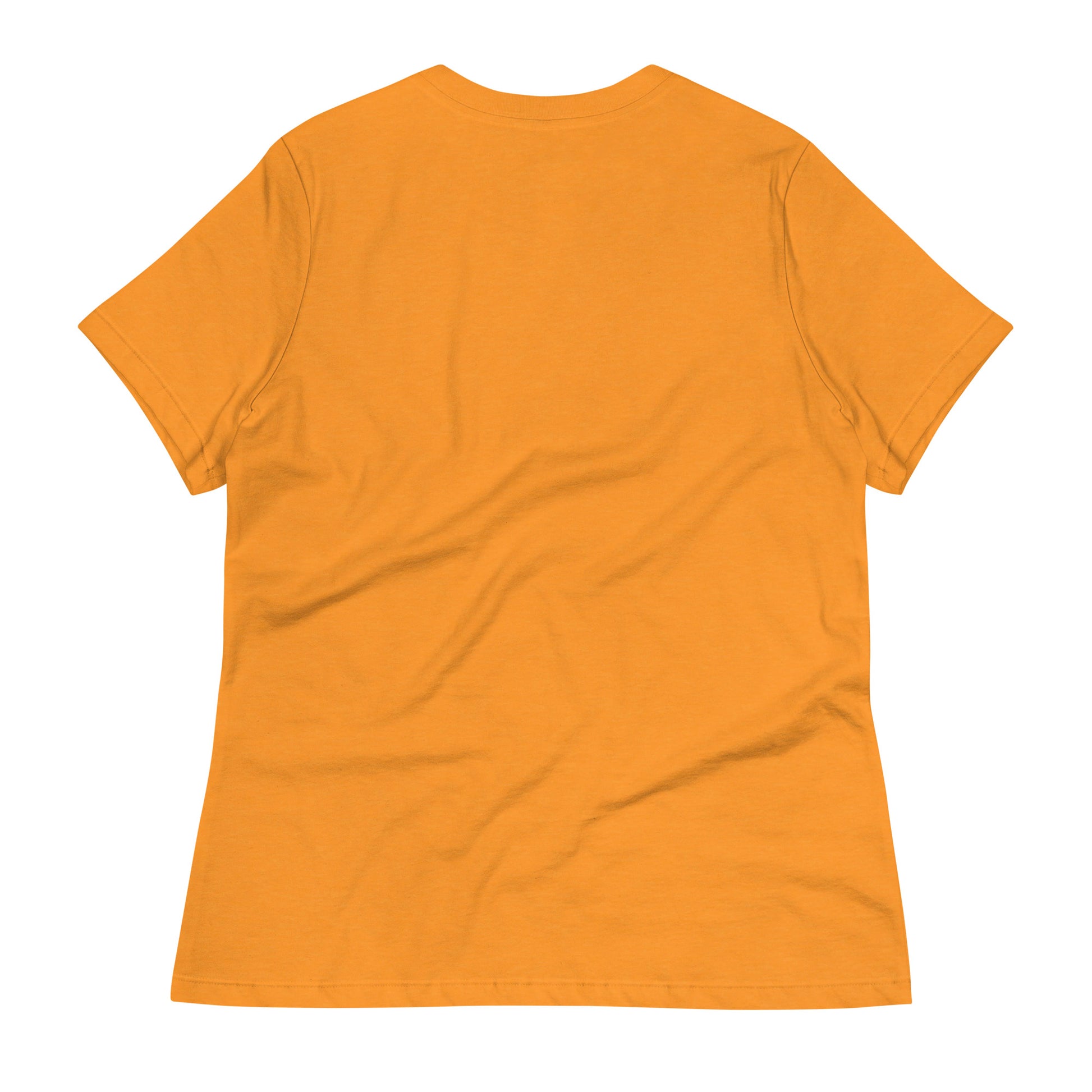 Back view of the LuckeLadybug be the sunshine t-shirt in bright orange color