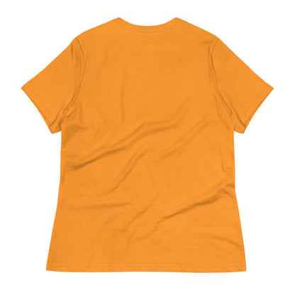 Back view of the LuckeLadybug be the sunshine t-shirt in bright orange color