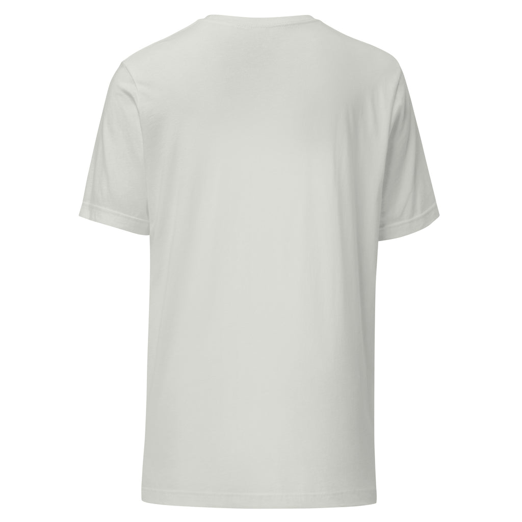 LuckeLadybug plain light gray crew neck tee back view breaking barriers together t-shirt casual everyday wear