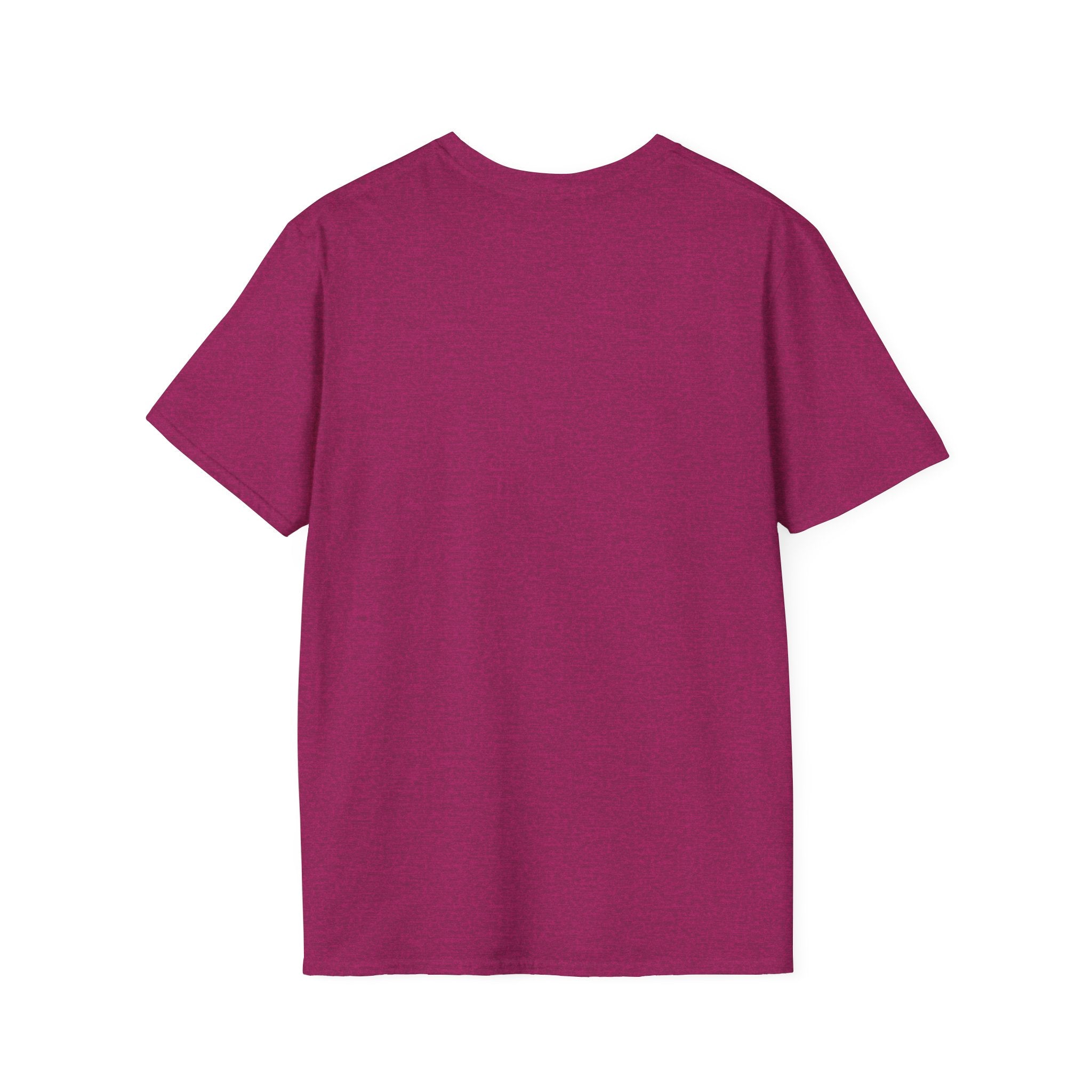 Back view of LuckeLadybug coffee mom graphic tee in deep pink with short sleeves and crew neck