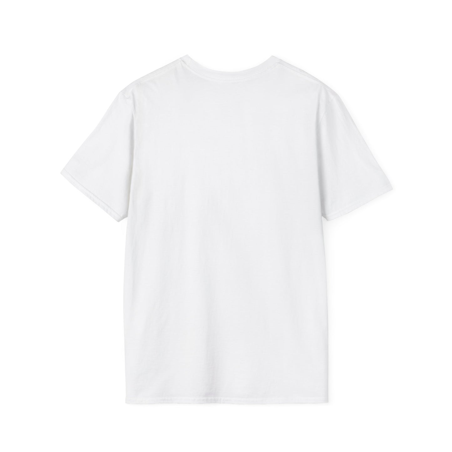 White plain T-shirt back view suitable for coffee mom graphic tee design customization