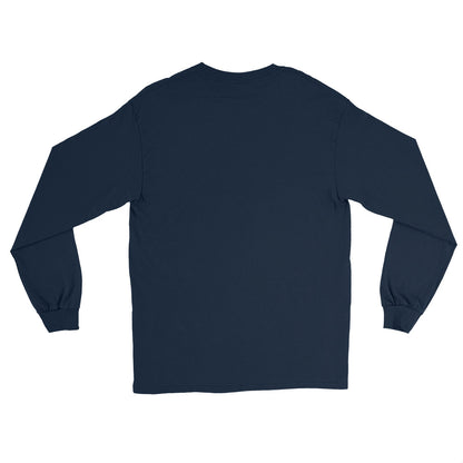 LuckeLadybug navy long sleeve back view plain cotton shirt creepin it real t-shirt casual fit