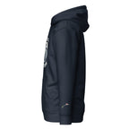 black do not disturb sweatshirt hoodie with front kangaroo pocket and hood