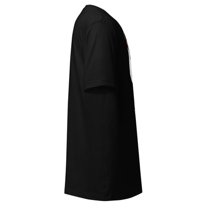 LuckeLadybug black t-shirt featuring a girl eating ice cream t-shirt design for kids