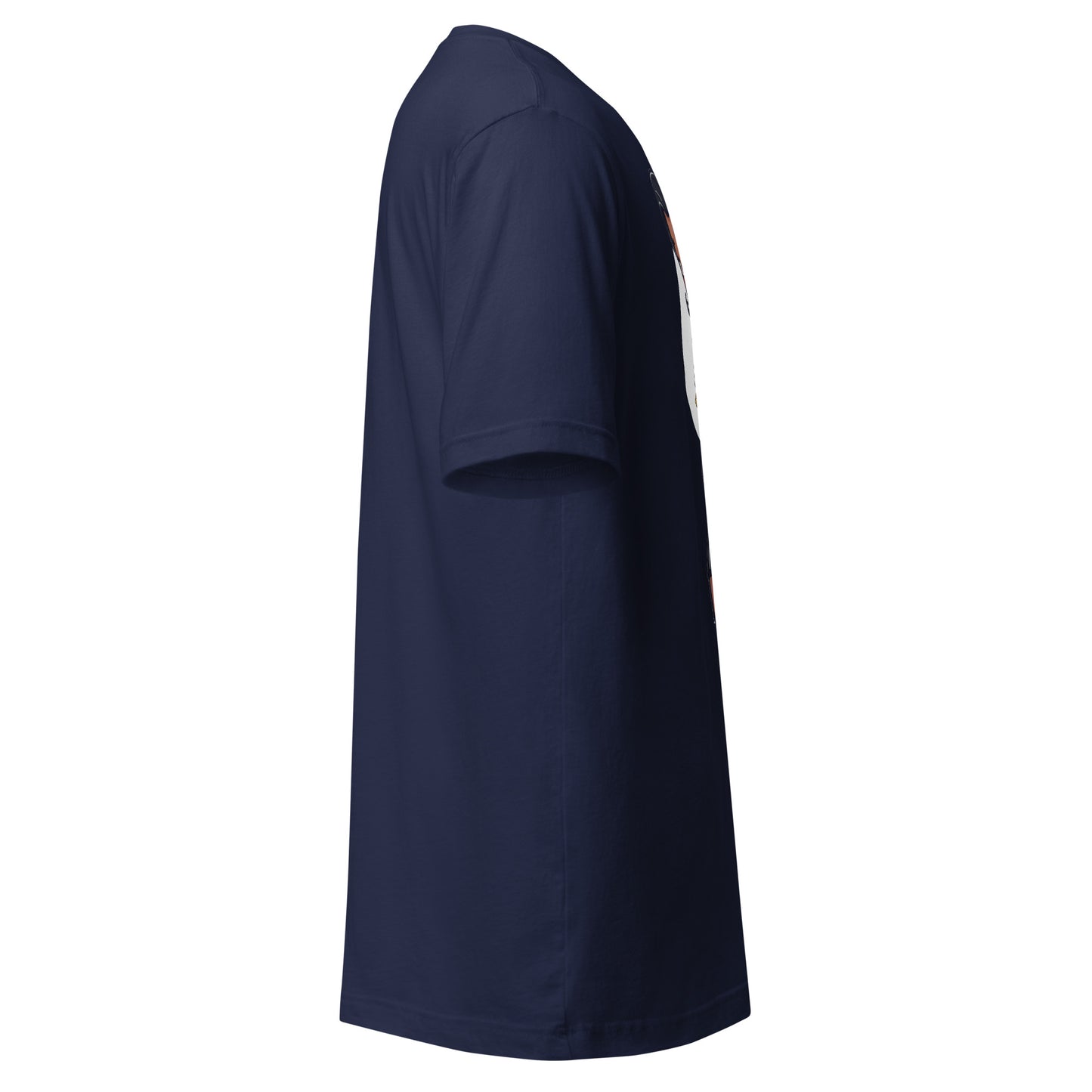 Navy t-shirt featuring fun design of a girl eating ice cream t-shirt for casual style