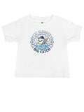 White graphic tee clothing featuring a cute cartoon bear with a baseball bat