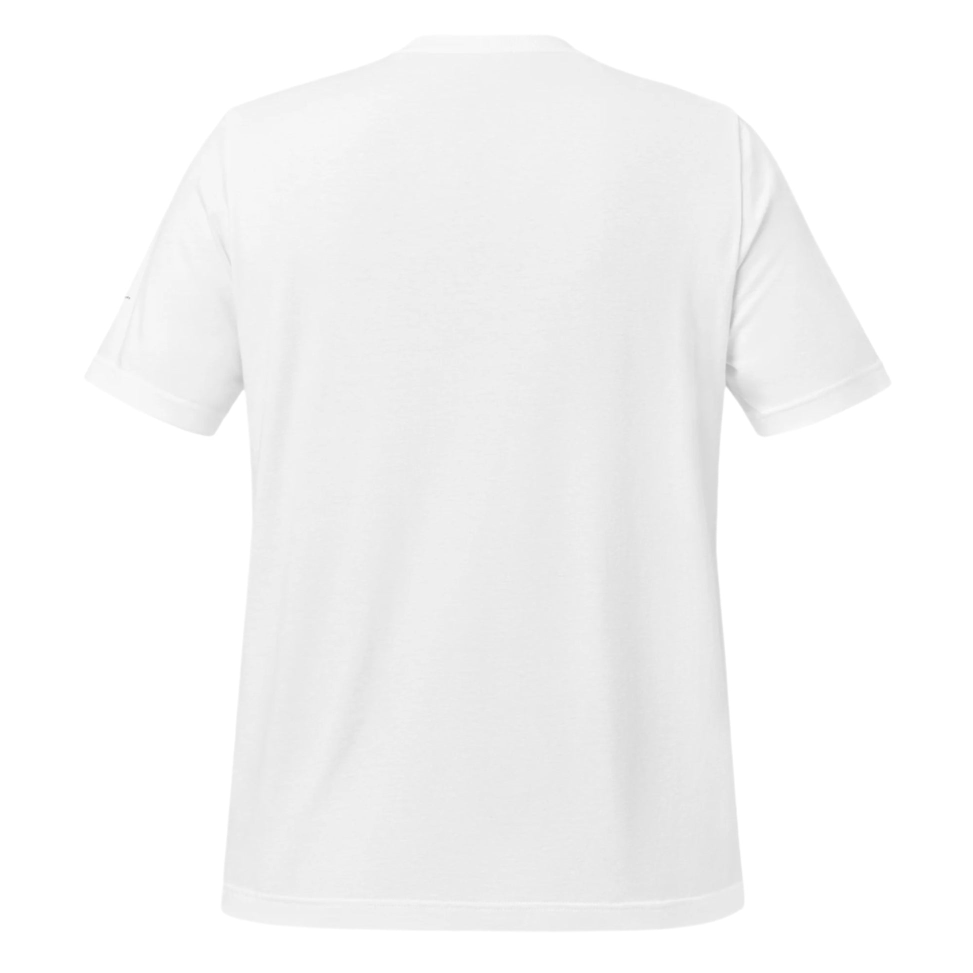 White blank back view of ladybug print shirt men by LuckeLadybug