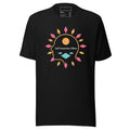 LuckeLadybug black mental health awareness shirt with colorful self awareness vibes design