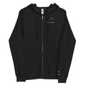 Black LuckeLadybug mental health awareness zip hoodie with front zipper and hood