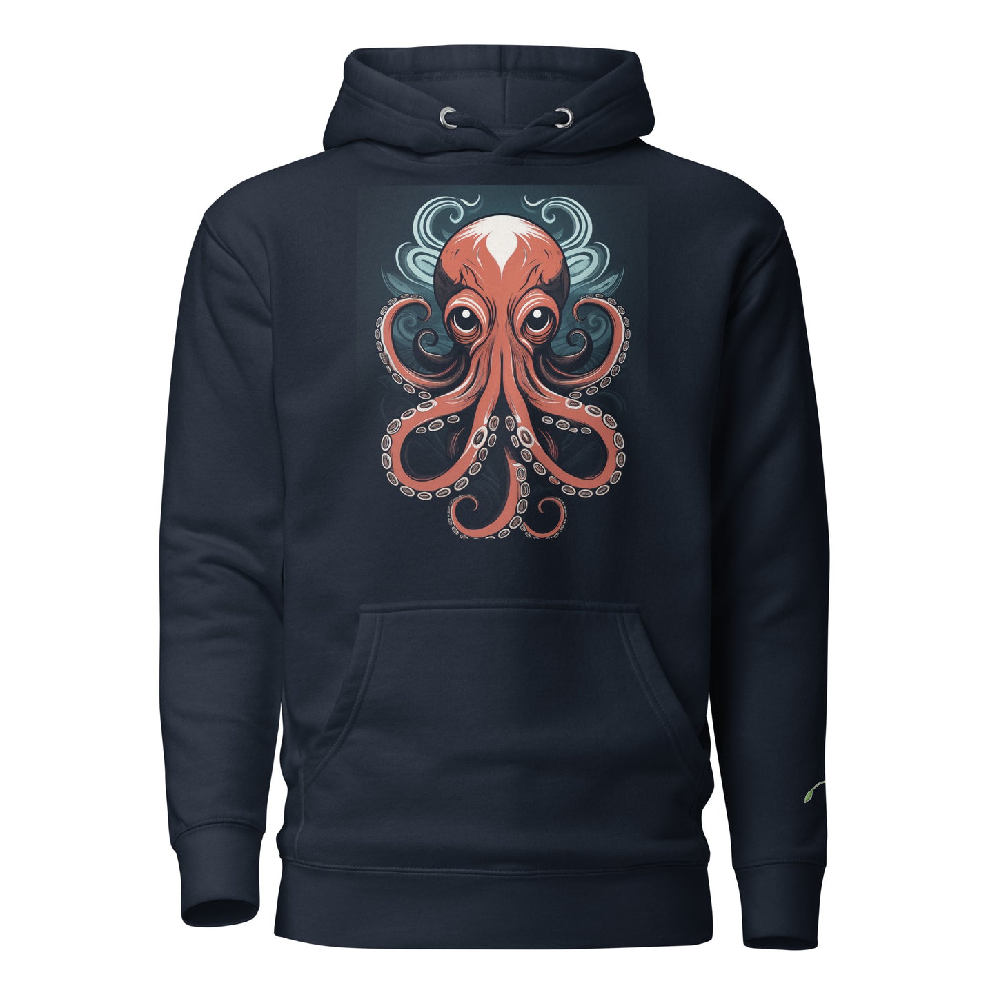 LuckeLadybug ocean king pullover sweatshirt in navy with octopus graphic on front